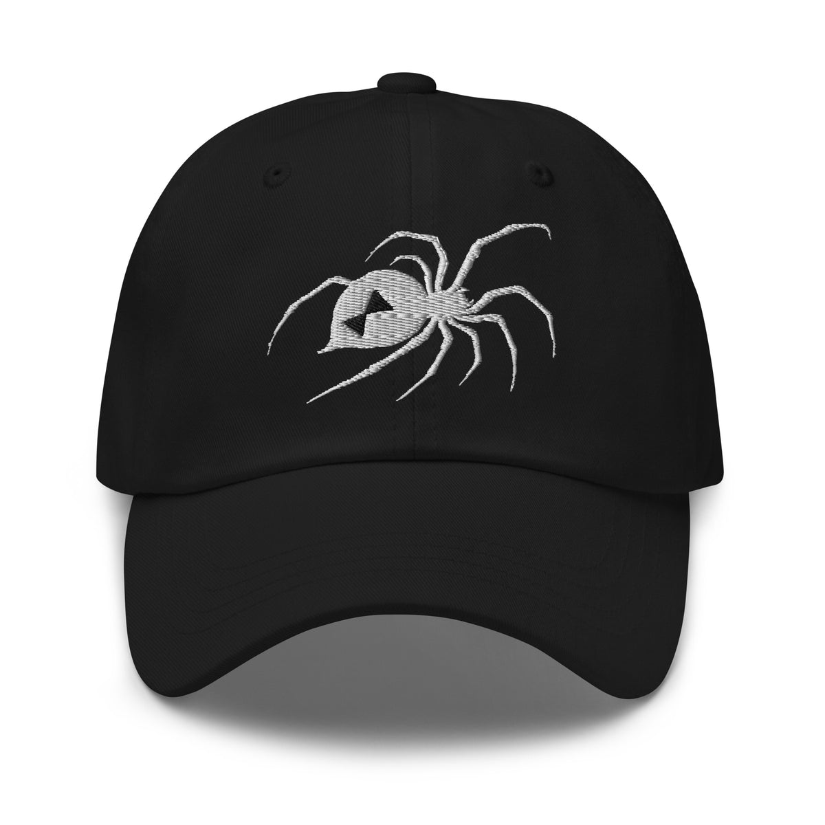Black Widow Spider embroidered dad hat, product image 1