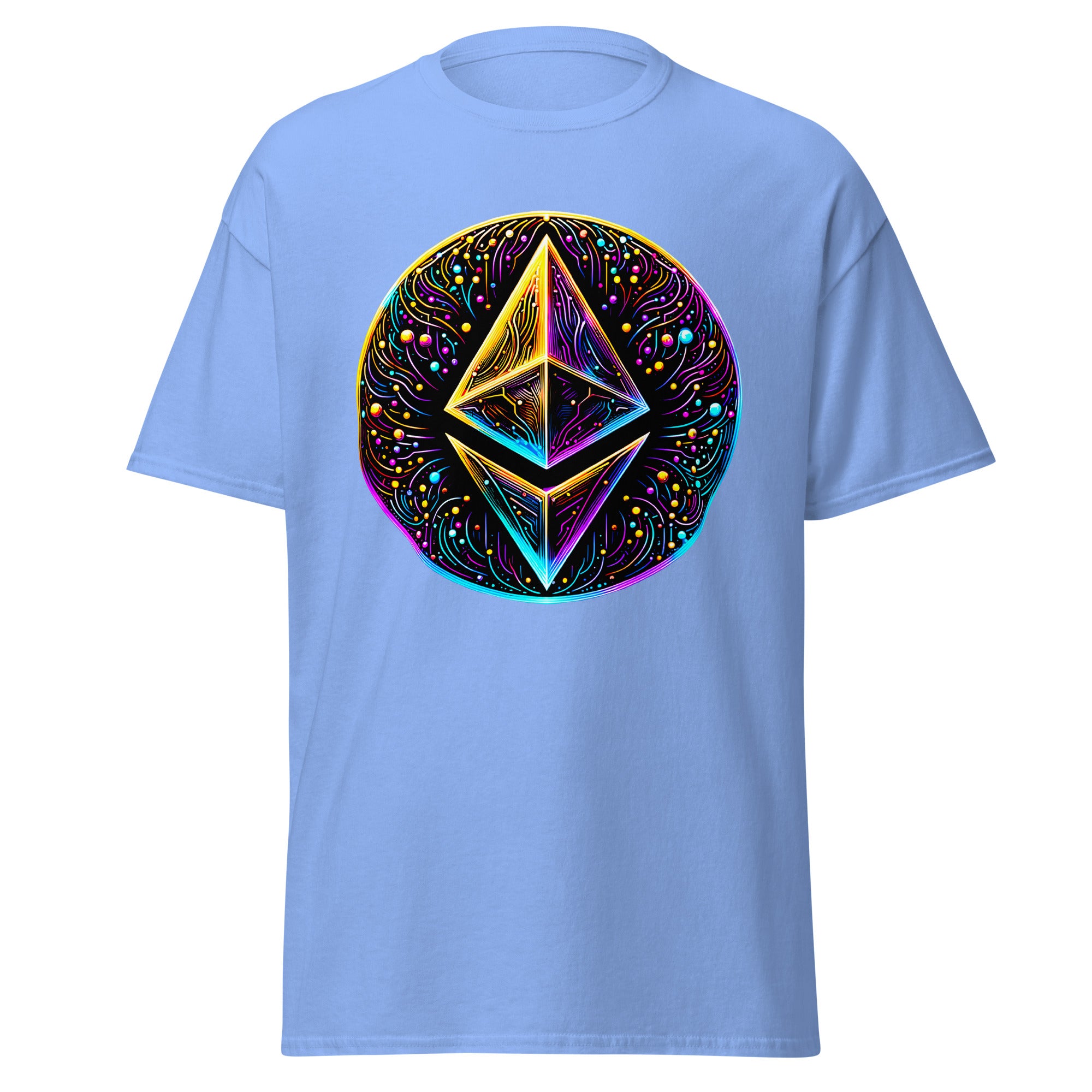 Whimsical Ethereum ETH Altcoin Crypto Symbol Men’s Short Sleeve T-Shirt