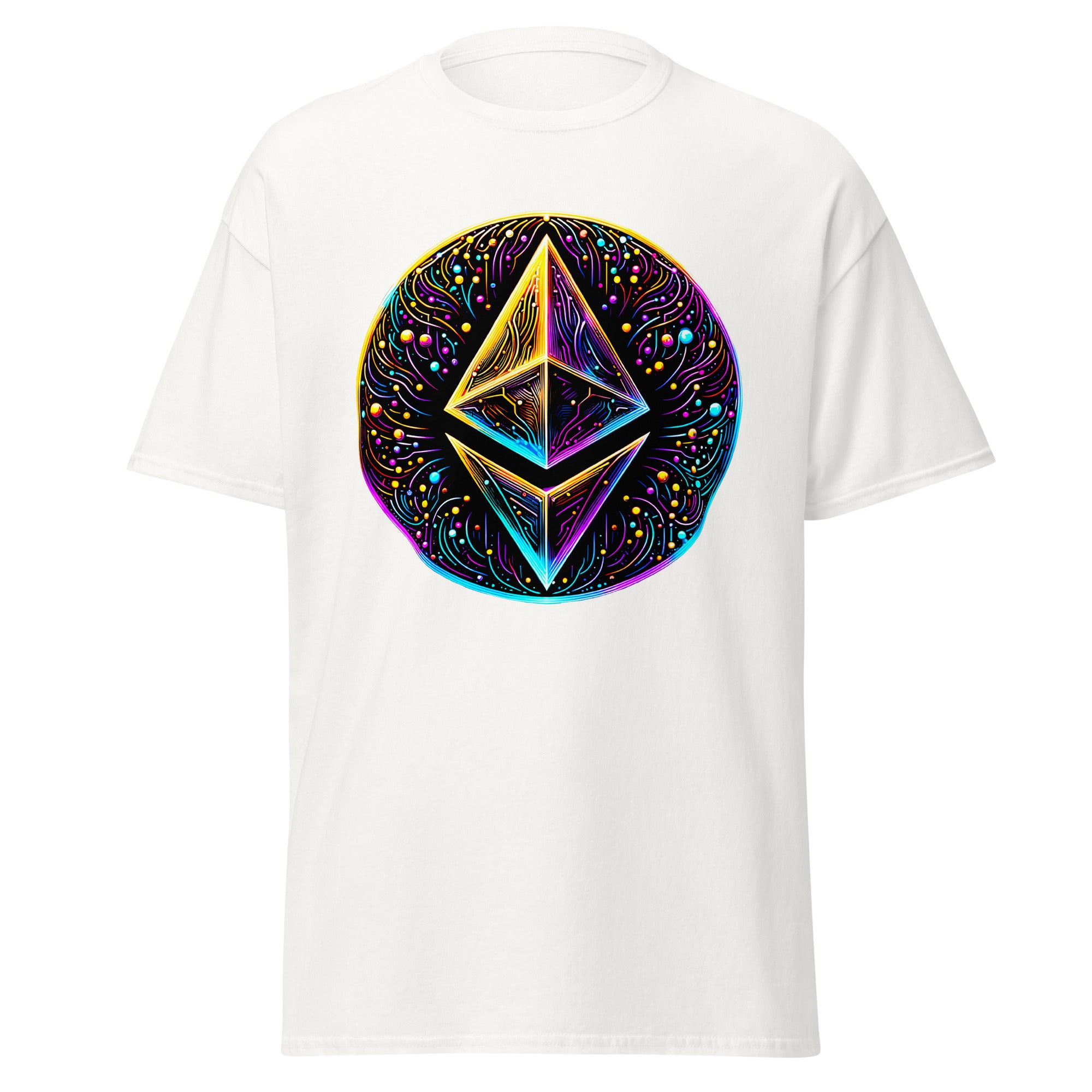 Whimsical Ethereum ETH Altcoin Crypto Symbol Men’s Short Sleeve T-Shirt