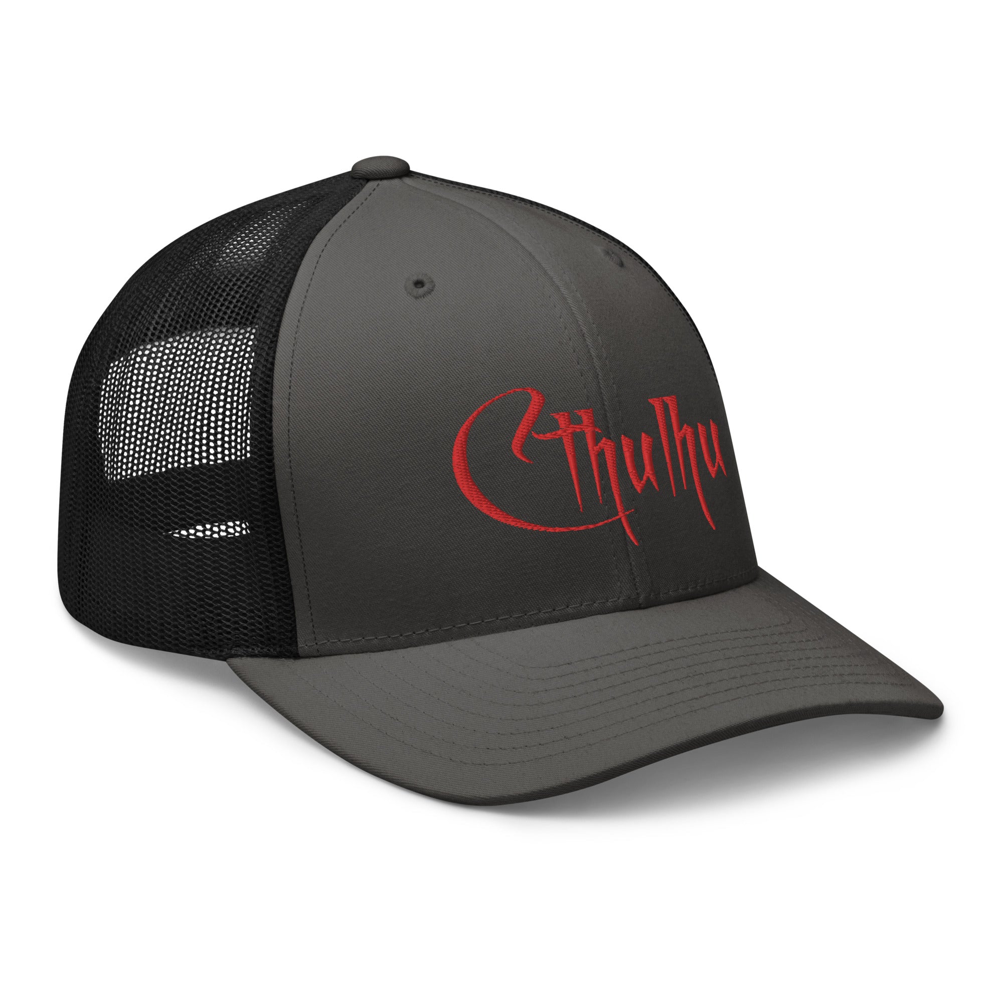 Red Call of Cthulhu Great Old Ones Embroidered Trucker Cap Snapback Hat