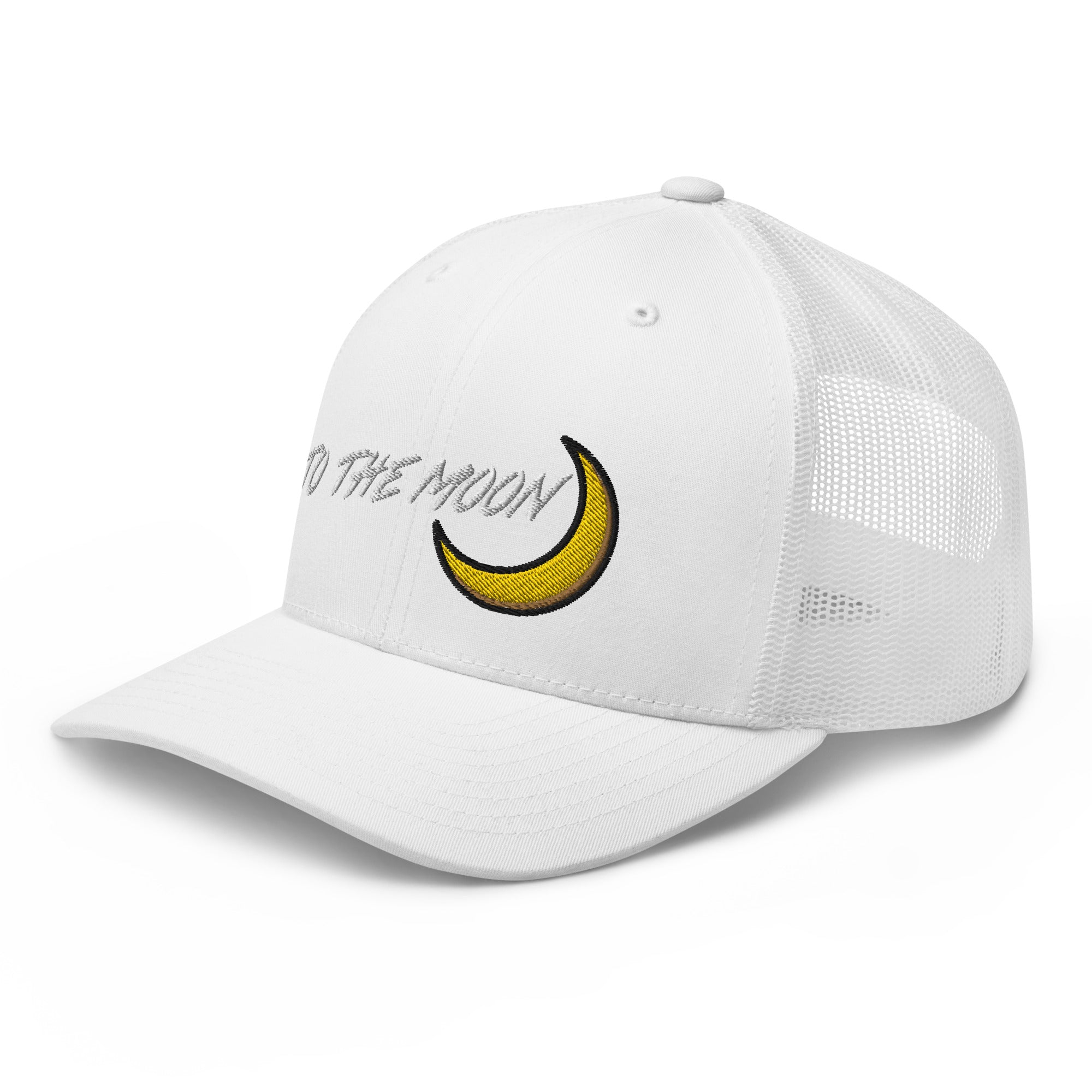 To The Moon Crypto Tokens Coins NFT Trucker Cap Snapback Hat