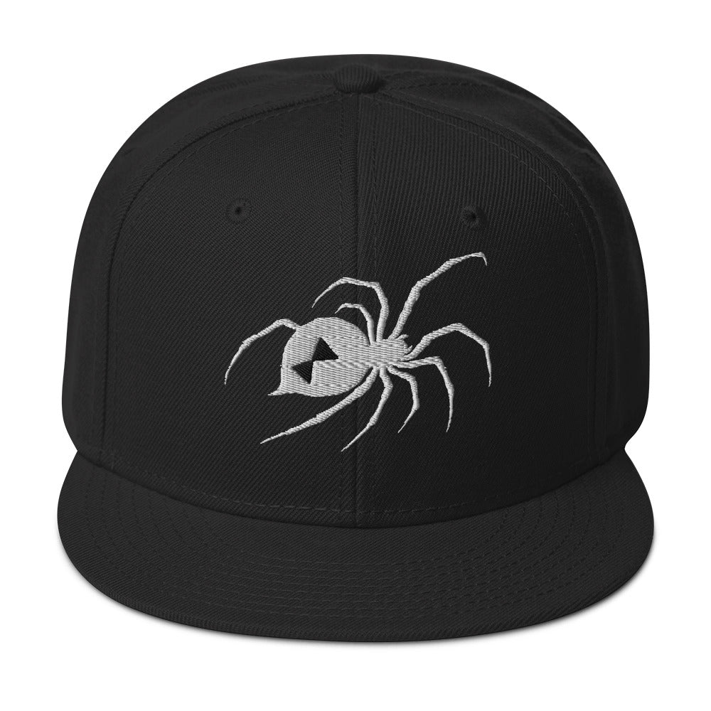 Black Widow Spider embroidered snapback hat, product image 4