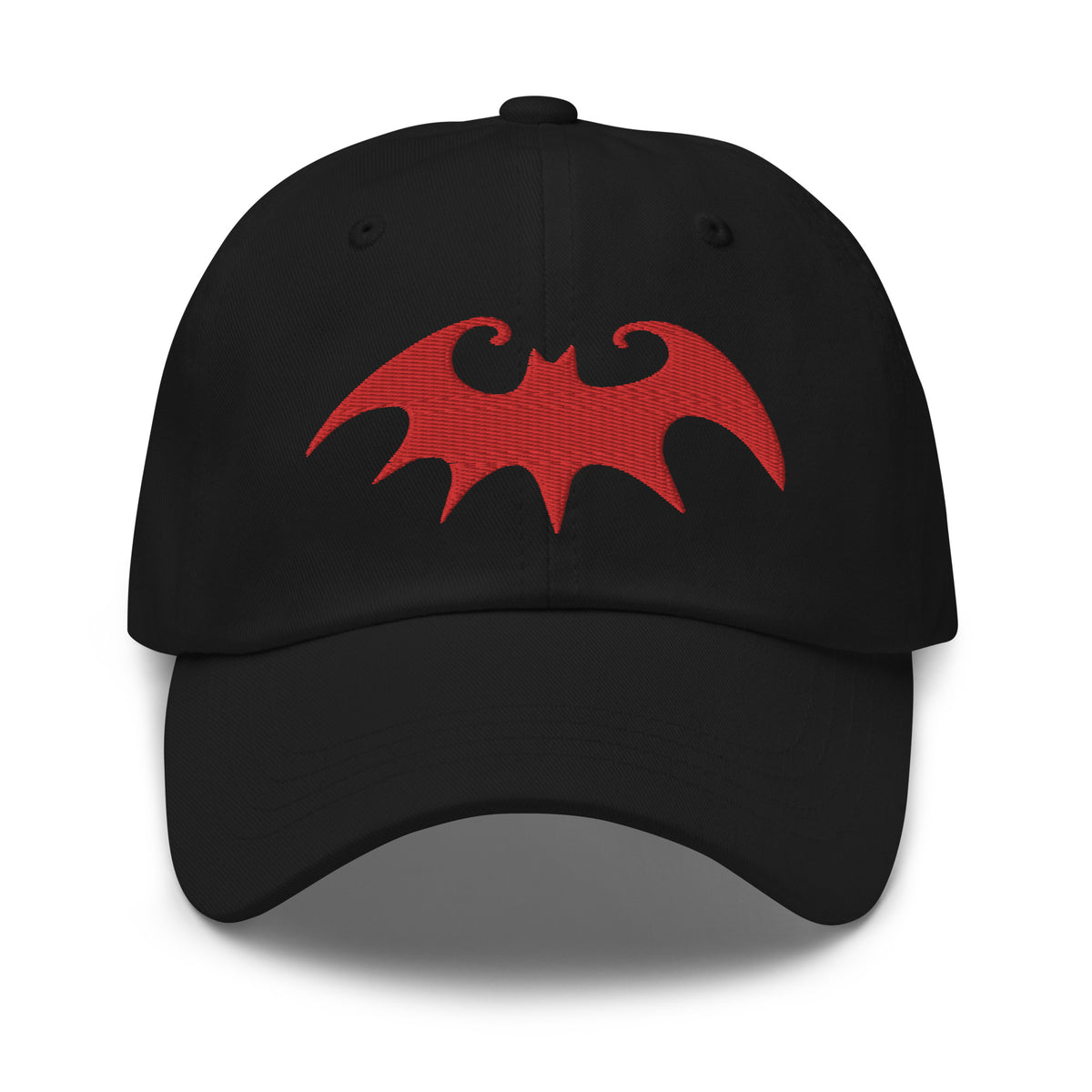 Whimsical Halloween Vampire Bat embroidered dad hat, product image 1