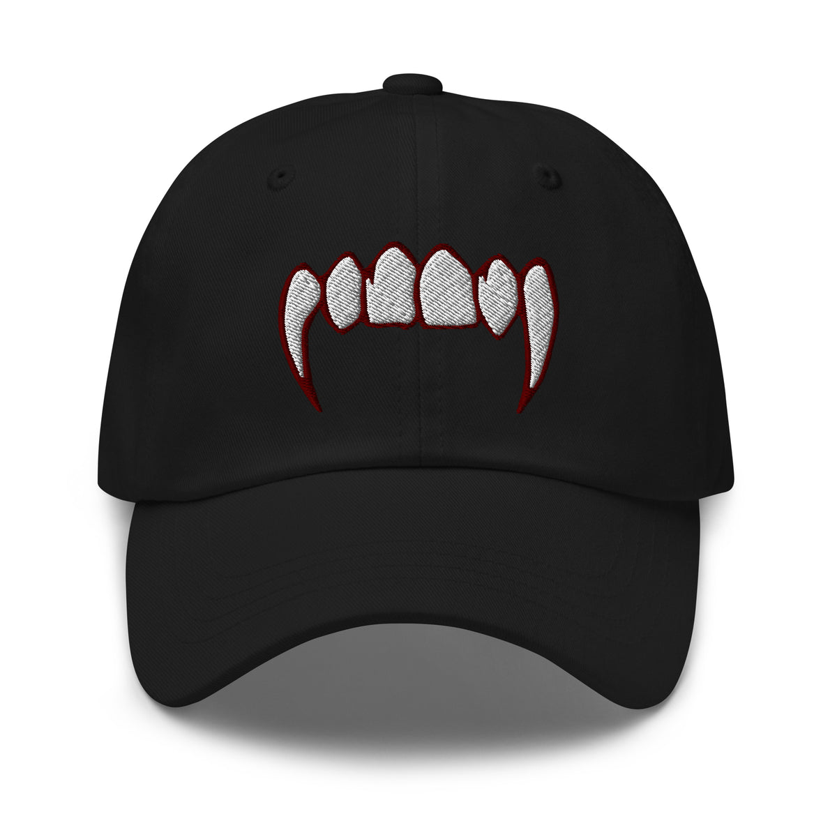 Vampire Fangs embroidered dad hat, product image 1
