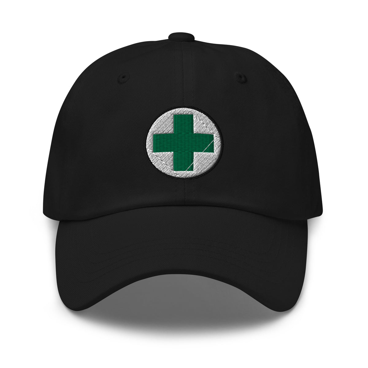 Medical Marijuana Symbol embroidered dad hat, product image 1