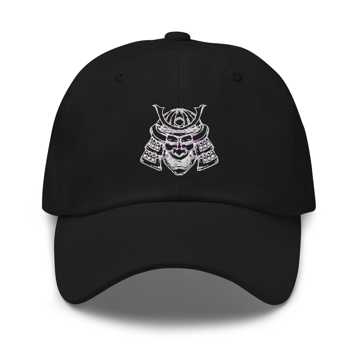 Samurai Warrior Mask embroidered dad hat, product image 1