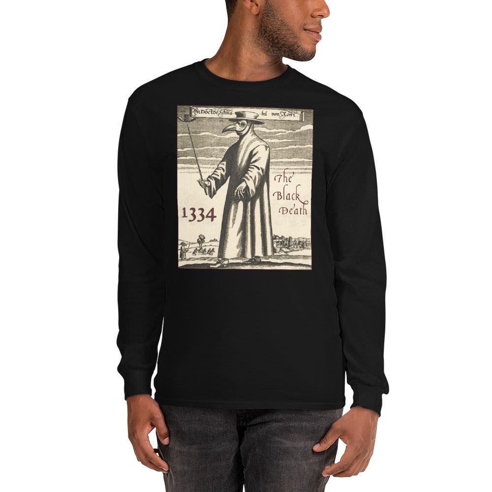 1334 The Black Death Plague Doctor Long Sleeve Shirt - Edge of Life Designs