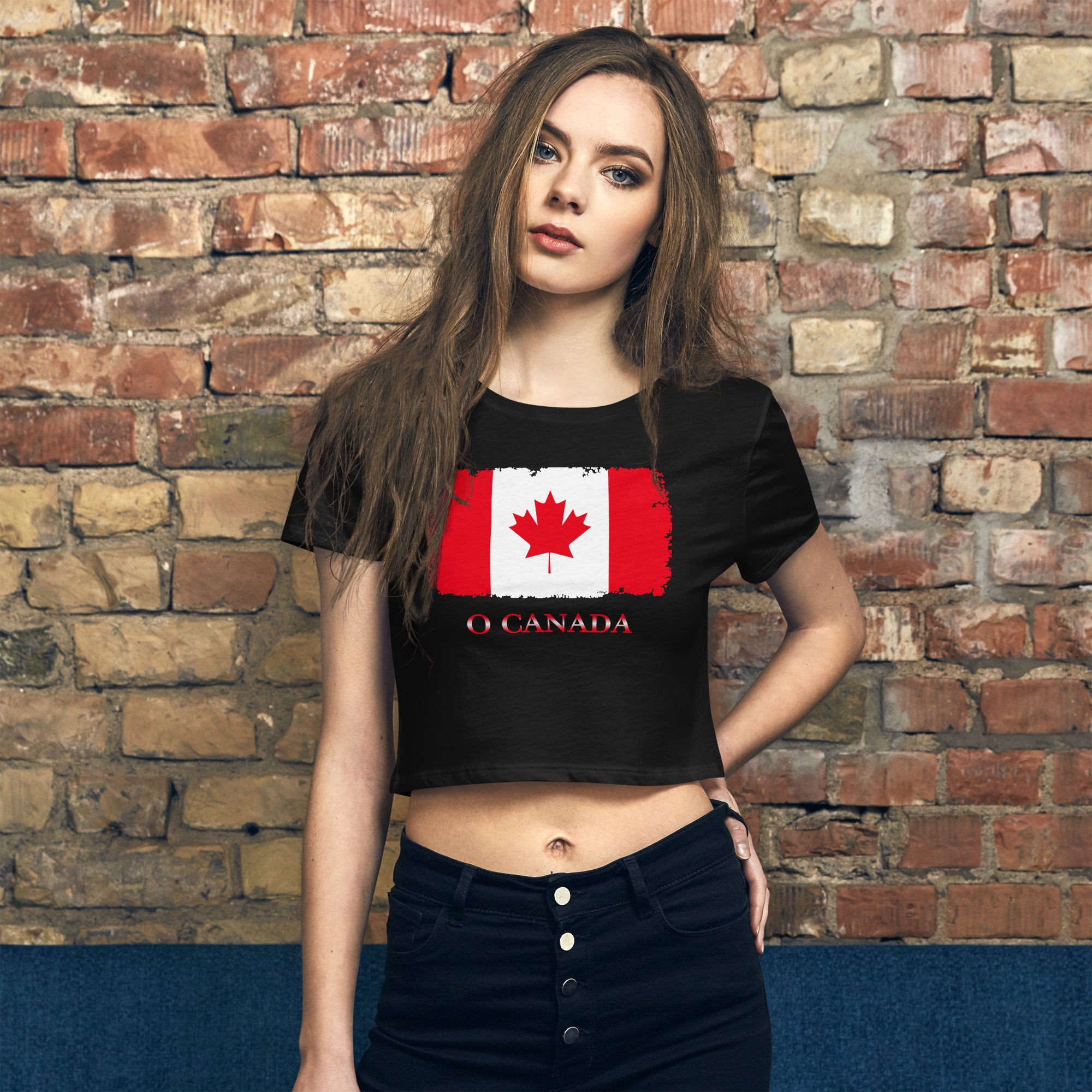 The Official Flag of Canada Maple Leaf Women’s Crop Tee