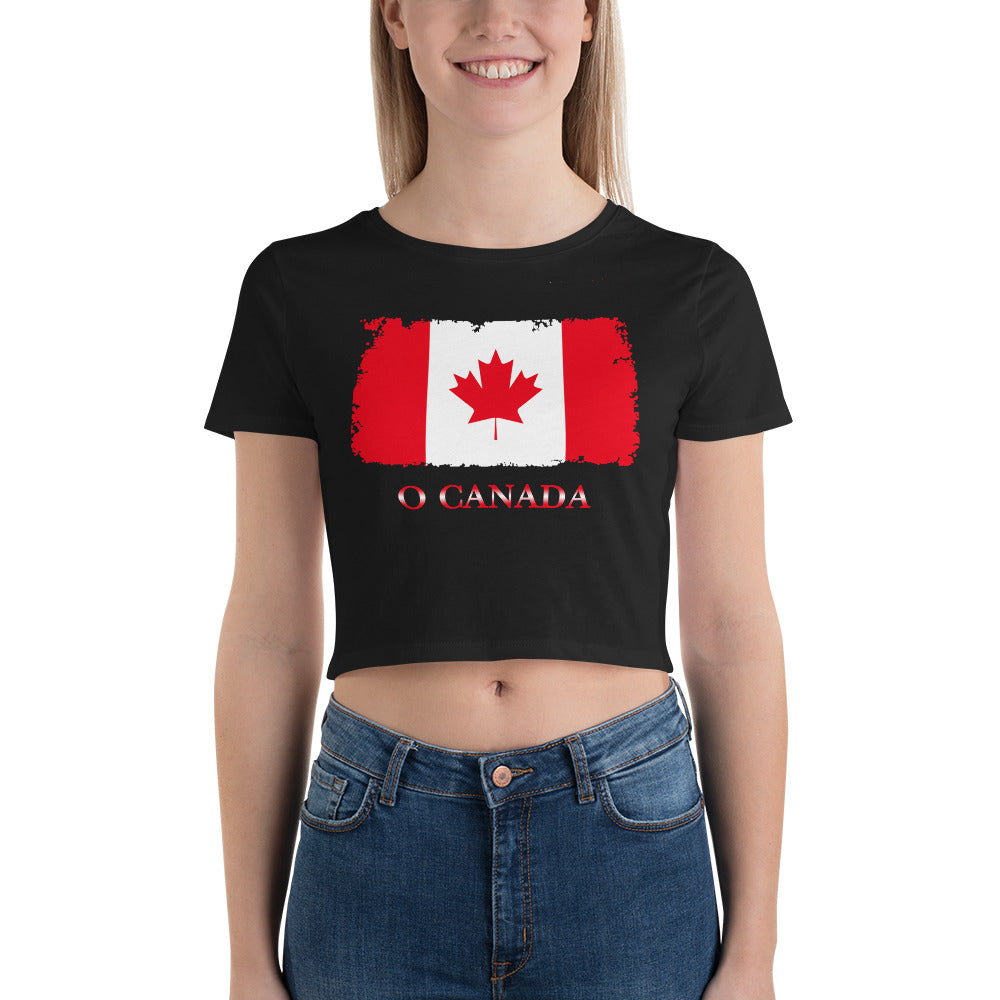 The Official Flag of Canada Maple Leaf Women’s Crop Tee