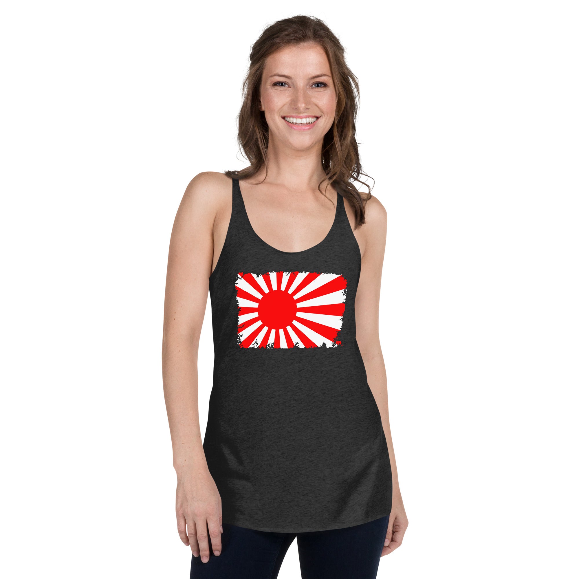 The National Flag of Japan Land of the Rising Sun Women's Racerback Tank Top Shirt