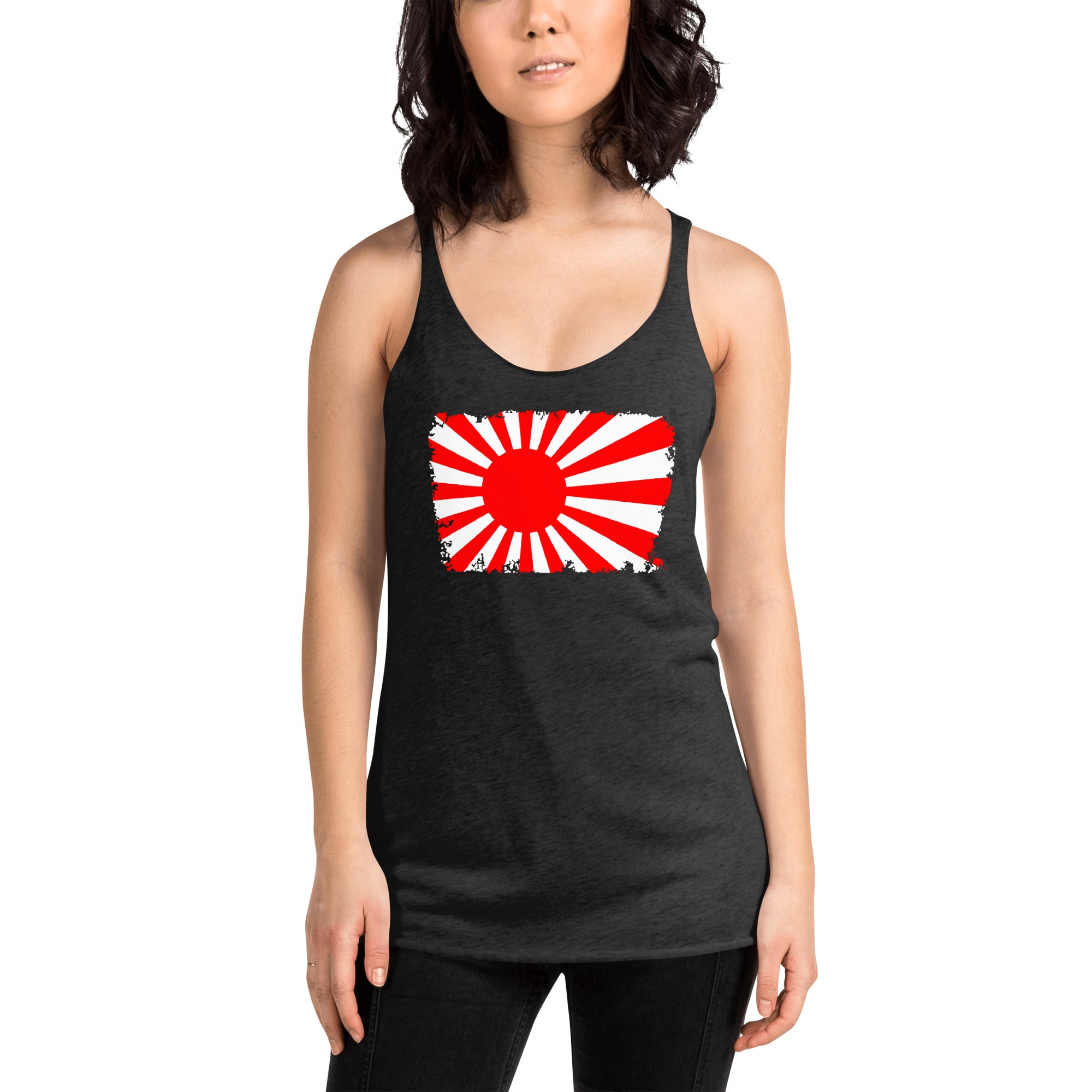 The National Flag of Japan Land of the Rising Sun Women's Racerback Tank Top Shirt