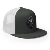 Royal/ White/ Royal trucker hat featuring All Seeing Eye embroidered artwork, product image 6
