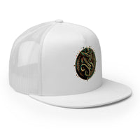 trucker hat featuring Ouroboros Snake embroidered artwork, product image 9