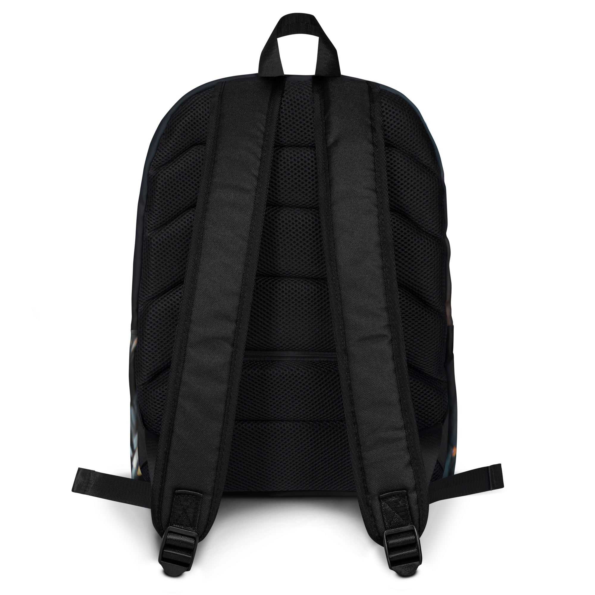 Futuristic Bitcoin Microchip BTC Symbol Backpack Bag