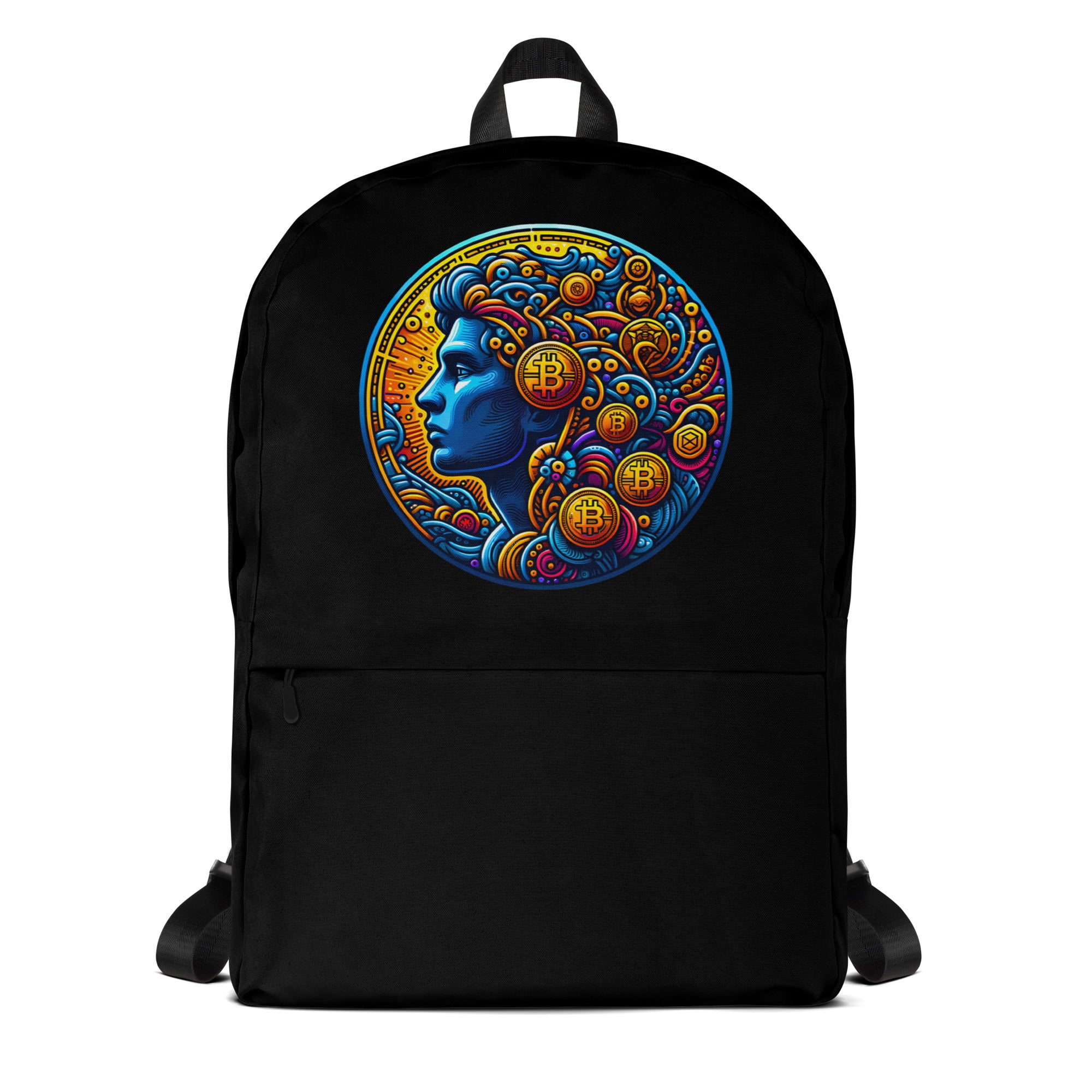 Digital Asset Bitcoin BTC Crypto Coin Token Backpack Bag