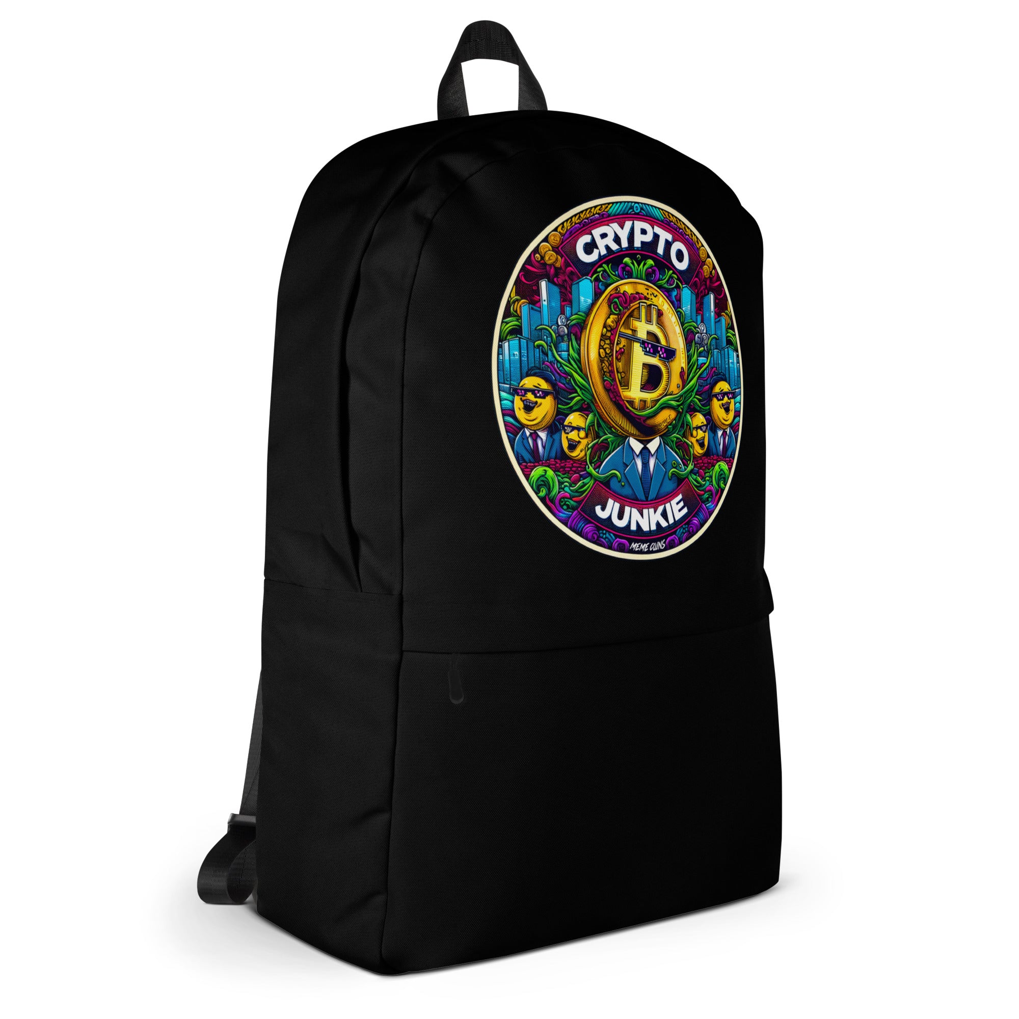 Meme Coins Rule! Crypto Junkie Bitcoin Altcoins Backpack Bag