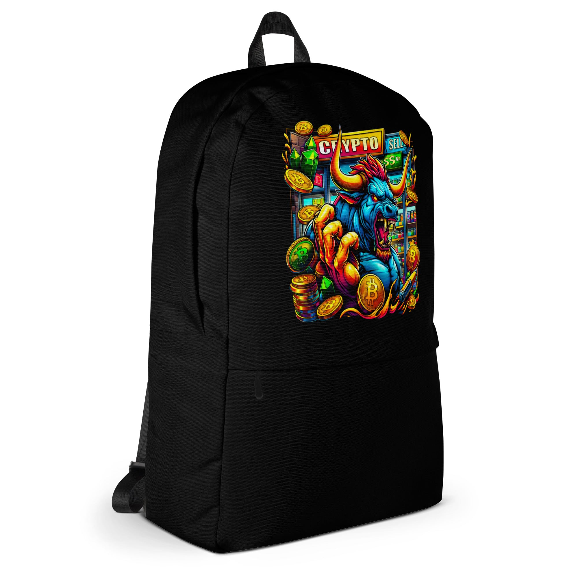 Crypto Bull Run Buy Sell Bitcoin Backpack Bag