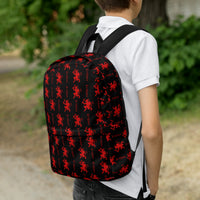 Black Krampus backpack, right-side view