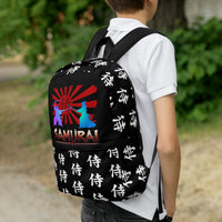 Samurai Kanji 侍 backpack, right-side view