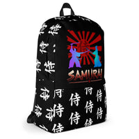 Samurai Kanji 侍 backpack, right-side view