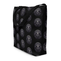 All-Seeing Eye artwork on unisex tote bag, front view