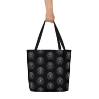 All-Seeing Eye artwork on unisex tote bag, front view