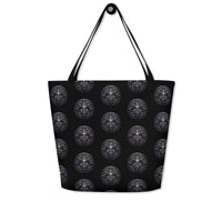 All-Seeing Eye artwork on unisex tote bag, front view