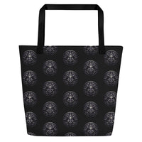 All-Seeing Eye artwork on unisex tote bag, front view