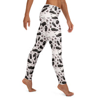 Hearse & Coffin pattern on women's leggings, right-side view