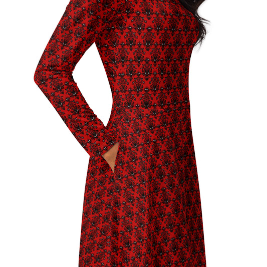 Women's long-sleeve midi dress product details