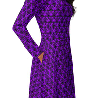 Women's long-sleeve midi dress product details