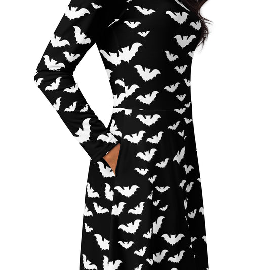 Women's long-sleeve midi dress product details