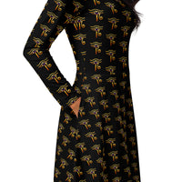 Women's long-sleeve midi dress product details