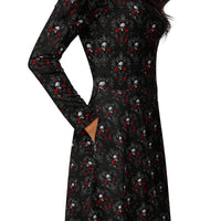 Women's long-sleeve midi dress product details