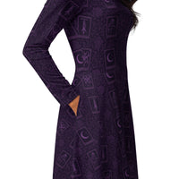 Women's long-sleeve midi dress product details
