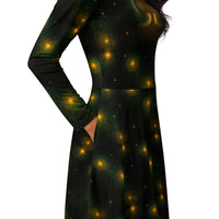 Women's long-sleeve midi dress product details