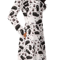 Women's long-sleeve midi dress product details