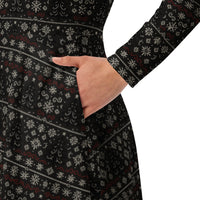 Women's long-sleeve midi dress product details