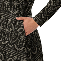 Women's long-sleeve midi dress product details