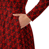 Women's long-sleeve midi dress product details