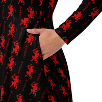 Women's long-sleeve midi dress product details