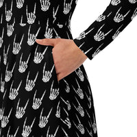 Women's long-sleeve midi dress product details