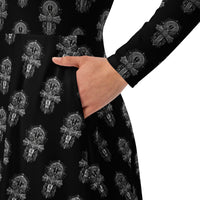 Women's long-sleeve midi dress product details