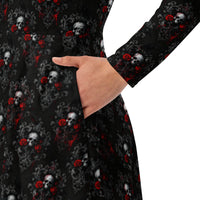 Women's long-sleeve midi dress product details