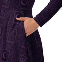 Women's long-sleeve midi dress product details