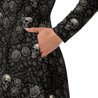 Women's long-sleeve midi dress product details