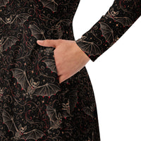 Women's long-sleeve midi dress product details