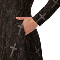 Women's long-sleeve midi dress product details
