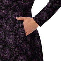 Women's long-sleeve midi dress product details