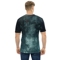 Graphic crew-neck T-shirt, back view
